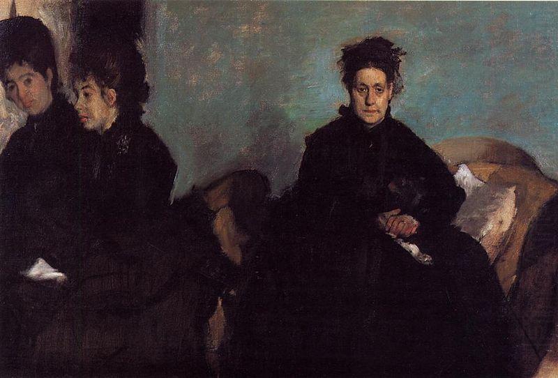 Duchess di Montajesi with Her Daughters, Edgar Degas